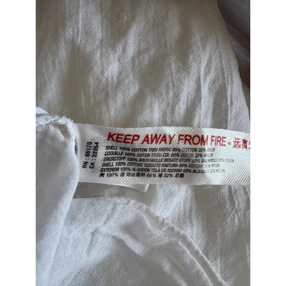 Free People Intimately White Gauze Cotton Long Nightgown Slip Dress Sz M - Picture 8 of 8